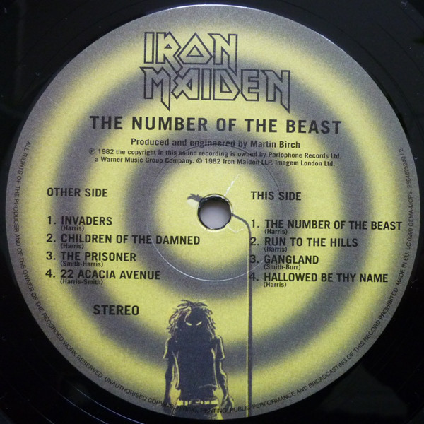 Виниловая пластинка Iron Maiden - The Number Of The Beast - рис.3