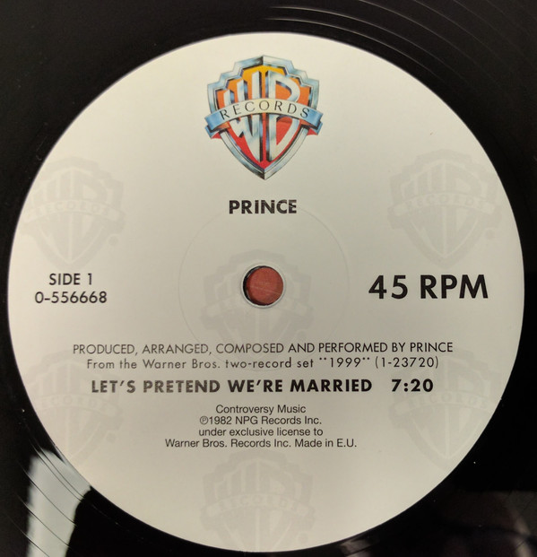 Виниловая пластинка Prince - Let's Pretend We're Married - рис.2