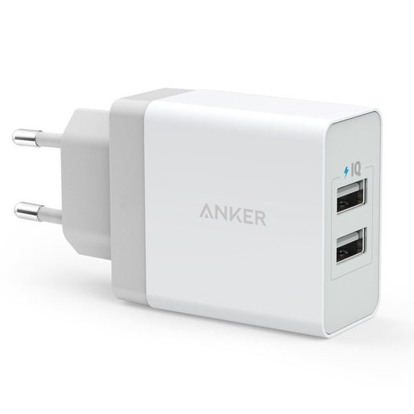 Сетевое зарядное устройство Anker PowerPort 2 24W White - рис.0