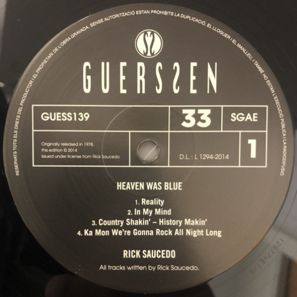 Виниловая пластинка Rick Saucedo - Heaven Was Blue - 2LP - рис.3