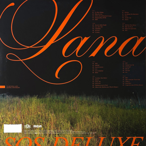 Виниловая пластинка SZA – SOS Deluxe: Lana (coloured) - 4LP - рис.3