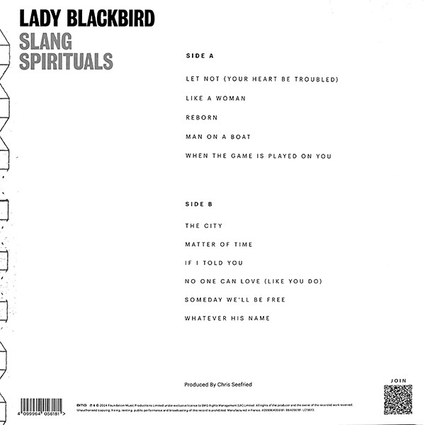 Виниловая пластинка Lady Blackbird – Slang Spirituals (Coloured Clear) LP - рис.1