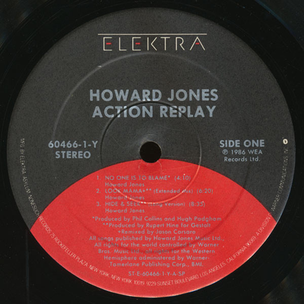 Виниловая пластинка Howard Jones - Action Replay - рис.1