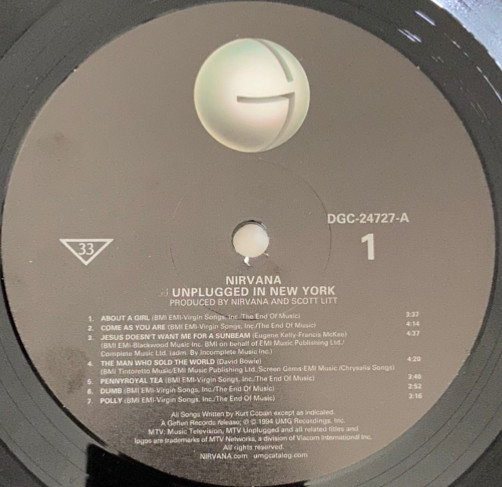 Виниловая пластинка Nirvana – MTV Unplugged In New York LP - рис.4