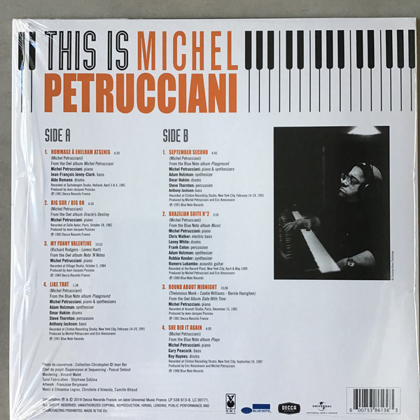 Виниловая пластинка Michel Petrucciani - This Is Michel Petrucciani LP - рис.1