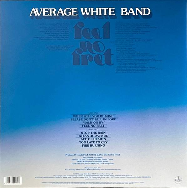 Виниловая пластинка Average White Band – Feel No Fret (Coloured Clear) LP - рис.1
