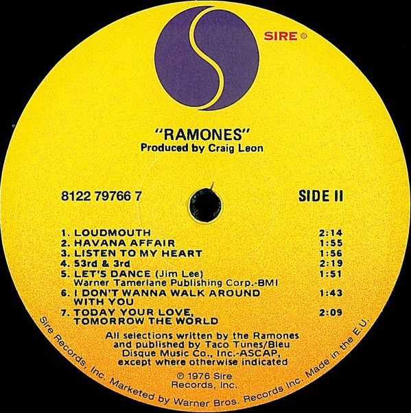 Виниловая пластинка Ramones - Ramones - рис.3