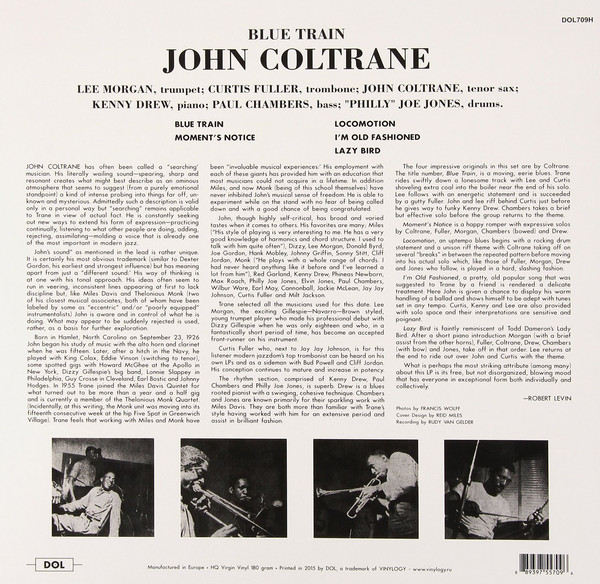 Виниловая пластинка John Coltrane - Blue Train LP - рис.1
