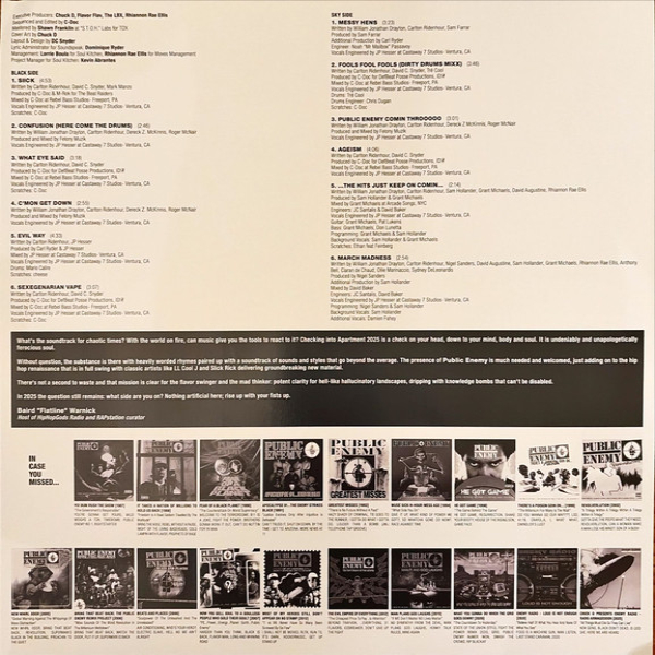 Виниловая пластинка Public Enemy – Black Sky Over The Projects: Apartment 2025 LP - рис.3