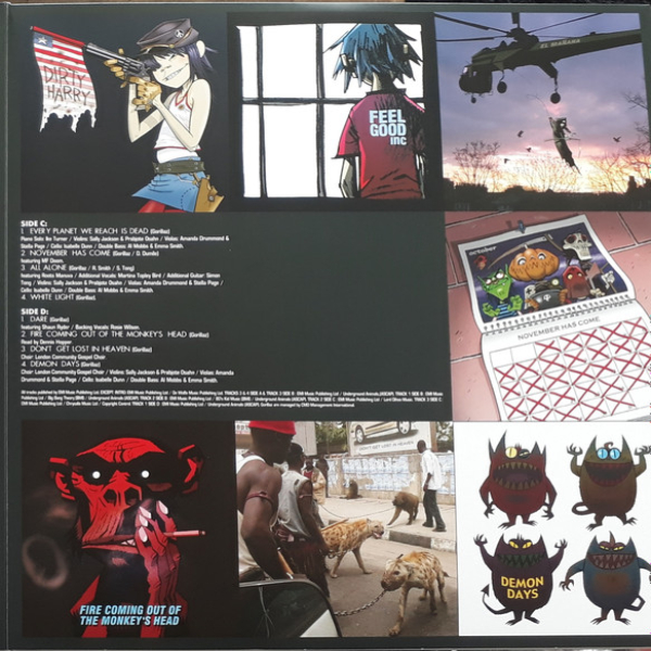 Виниловая пластинка Gorillaz - Demon Days - 2LP - рис.3