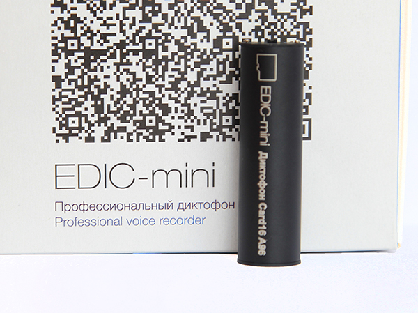 Диктофон EDIC-mini Card16 A96 black - рис.1