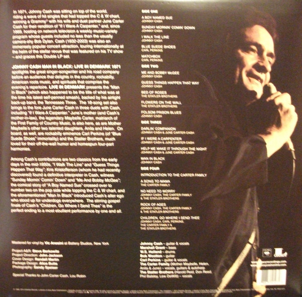 Виниловая пластинка Johnny Cash - Man In Black: Live In Denmark 1971 - рис.1
