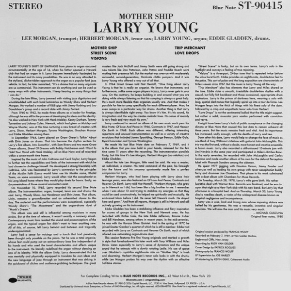 Виниловая пластинка Larry Young - Mother Ship (Analogue, Tone Poet) LP - рис.3