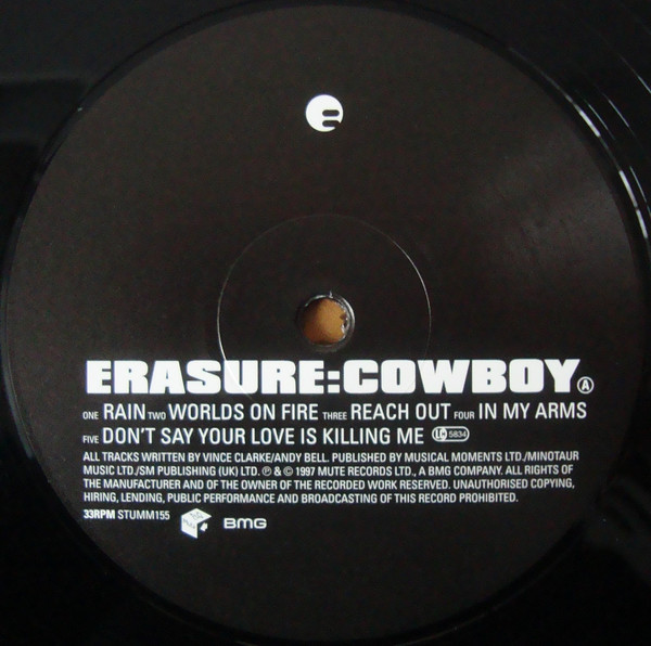 Виниловая пластинка Erasure - Cowboy - рис.1