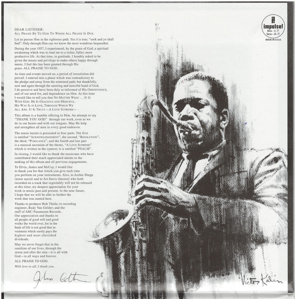 CD-диск John Coltrane – A Love Supreme - SACD - рис.1
