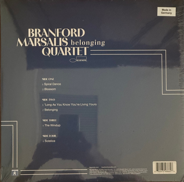 Виниловая пластинка Branford Marsalis Quartet – Belonging - 2LP - рис.1