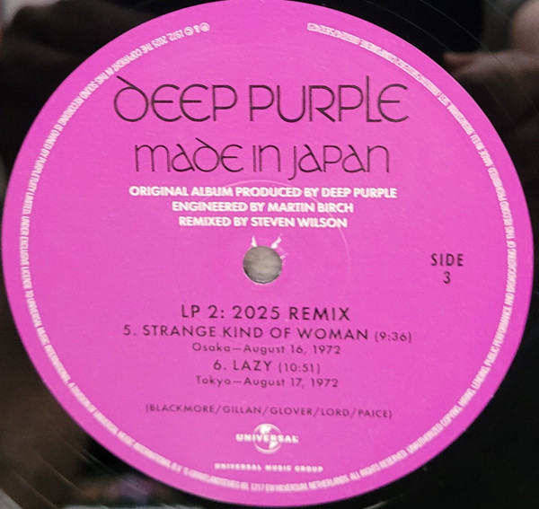 Виниловая пластинка Deep Purple – Made In Japan (Steven Wilson Remix) LP - рис.6