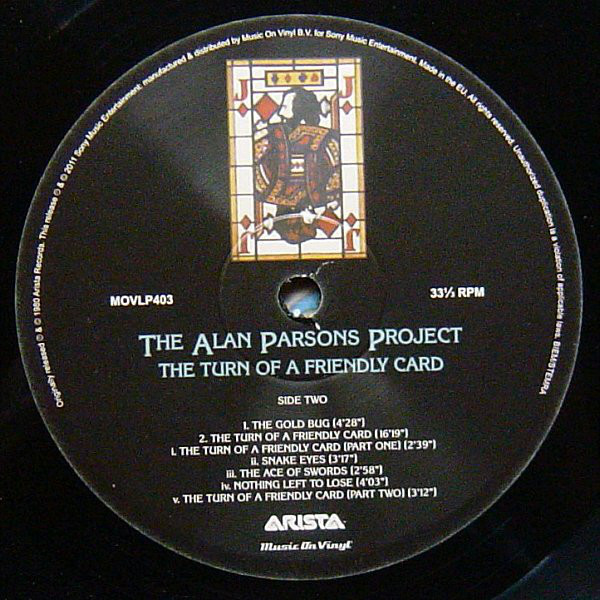 Виниловая пластинка The Alan Parsons Project The Turn Of A Friendly Card LP - рис.3