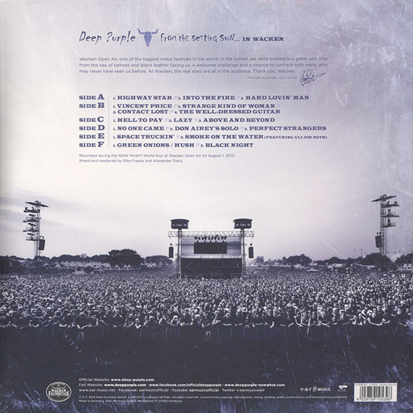 Виниловая пластинка Deep Purple - From The Setting Sun... (In Wacken) - рис.1