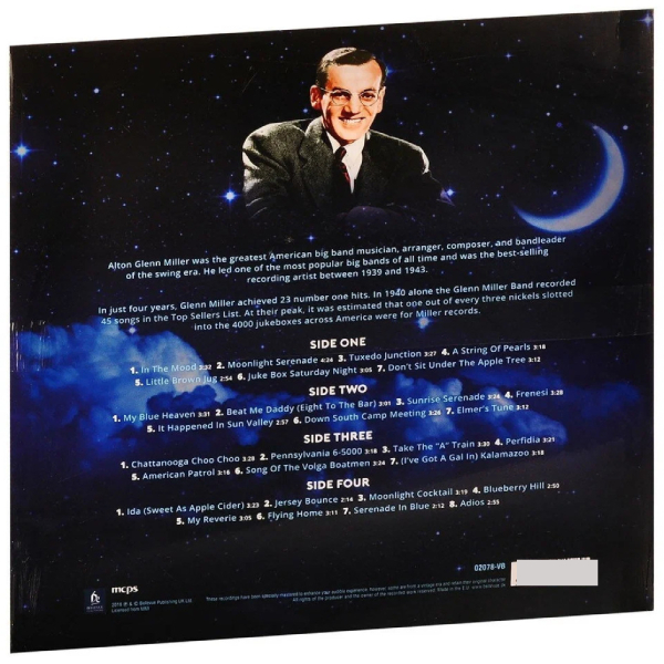 Виниловая пластинка Glenn Miller – Moonlight and Miller - 2LP - рис.1