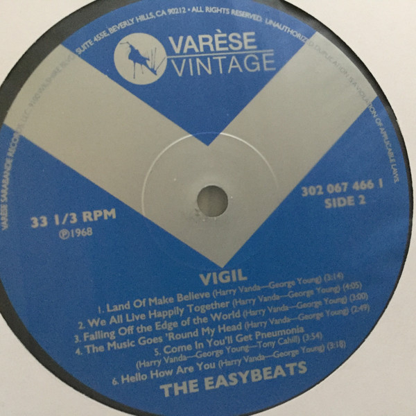 Виниловая пластинка The Easybeats - Vigil - рис.3