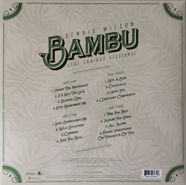 Виниловая пластинка Dennis Wilson - Bambu (The Caribou Sessions) - рис.2