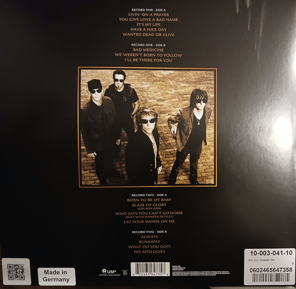 Виниловая пластинка Bon Jovi – Greatest Hits 2LP - рис.1