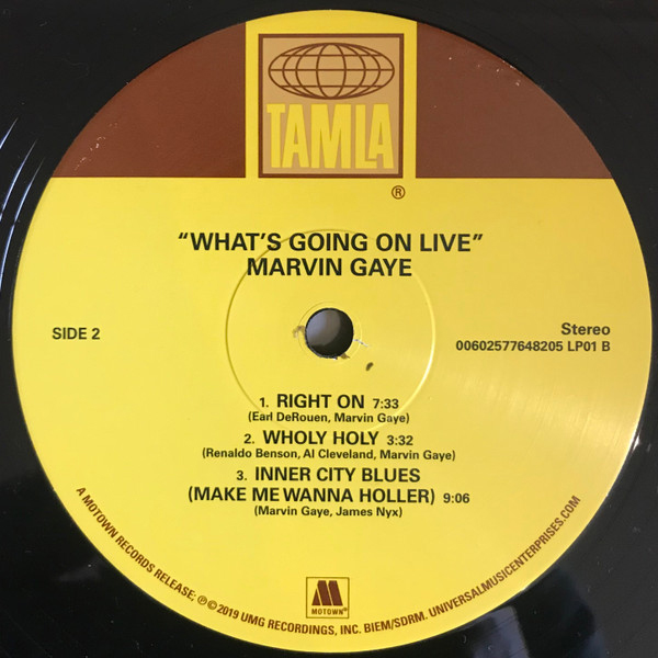 Виниловая пластинка Marvin Gaye – What's Going On Live LP - рис.4