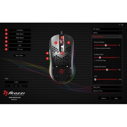 Мышь Arozzi FAVO Red - рис.7