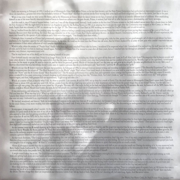 Виниловая пластинка The Artist (Formerly Known As Prince) – The Gold Experience - 2LP - рис.8