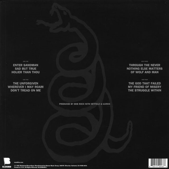 Виниловая пластинка Metallica Metallica LP - рис.1