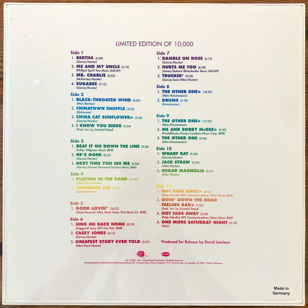 Виниловая пластинка The Grateful Dead - Olympia Theatre, Paris, France 5/3/72 - Box - 5LP - рис.1