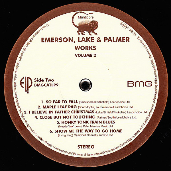 Пластинка Emerson, Lake & Palmer Emerson Lake & Palmer ‎– Works Volume 2 LP - фото 2
