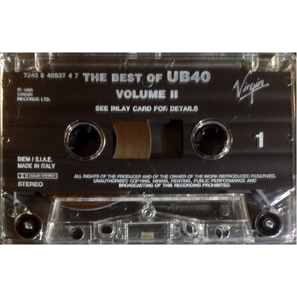 Кассета UB40 - The Best Of UB 40 Volume Two - рис.3