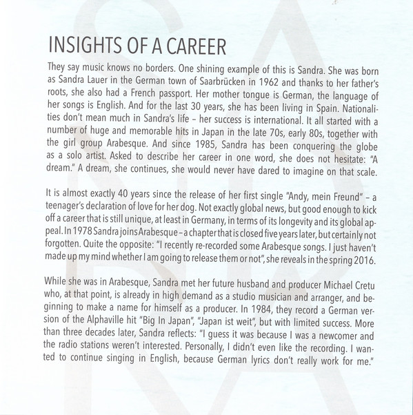 CD-диск Sandra - The Very Best Of Sandra - рис.2