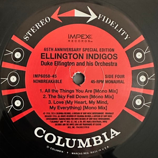 Виниловая пластинка Duke Ellington And His Orchestra – Ellington Indigos (45 rpm) - 2LP - рис.8