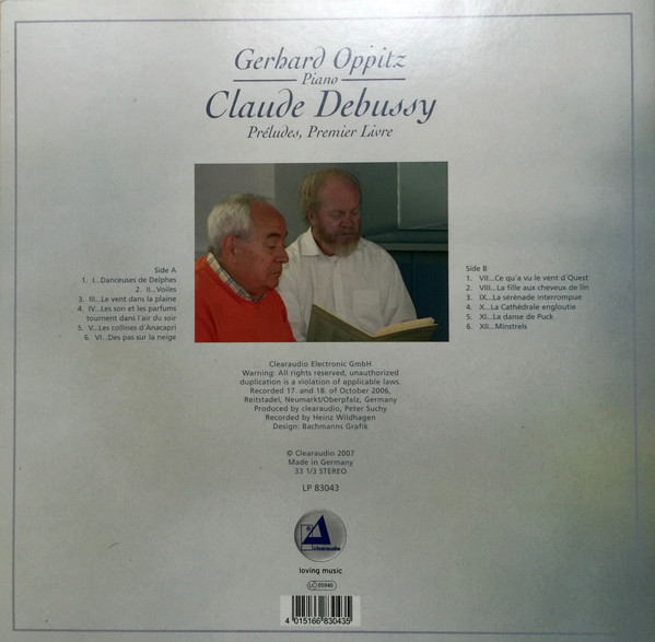 Пластинка Gerhard Oppitz, Claude Debussy – Plays Claude Debussy - LP - рис.1
