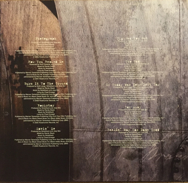 Виниловая пластинка Nickelback – The Best of Nickelback Volume 1 - 2LP - рис.3