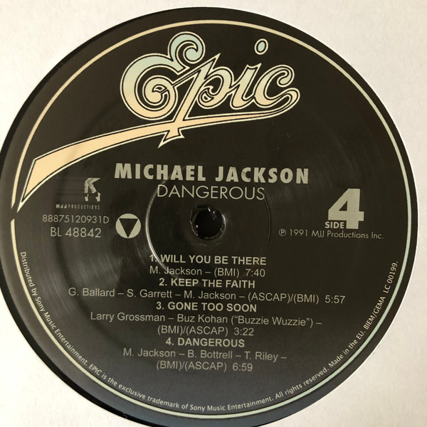 Виниловая пластинка Michael Jackson – Dangerous Remastered 2LP - рис.9