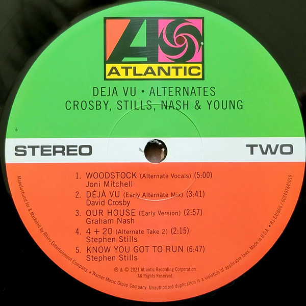 Пластинка Crosby, Stills, Nash & Young, Dallas Taylor & Greg Reeves – Deja Vu LP - рис.4