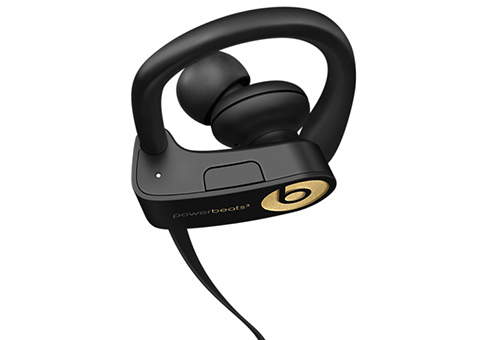 gold and black wireless beats