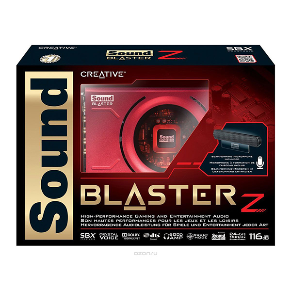 Внутренняя звуковая карта Creative Sound Blaster Z Retail - рис.6
