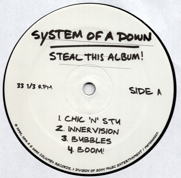 Виниловая пластинка System Of A Down - Steal This Album! - 2LP - рис.2
