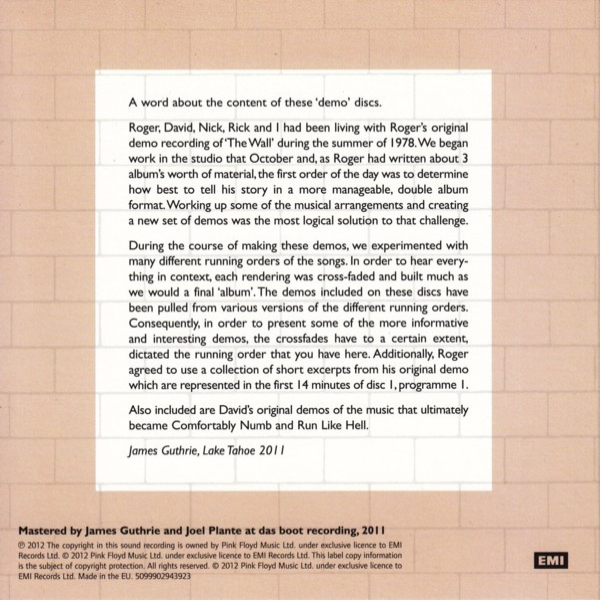 Бокс-сет Pink Floyd - The Wall (Immersion Box Set) - 6CD+DVD - рис.9