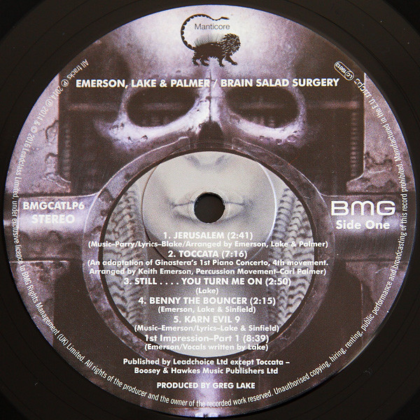 Виниловая пластинка Emerson, Lake & Palmer - Brain Salad Surgery - рис.3