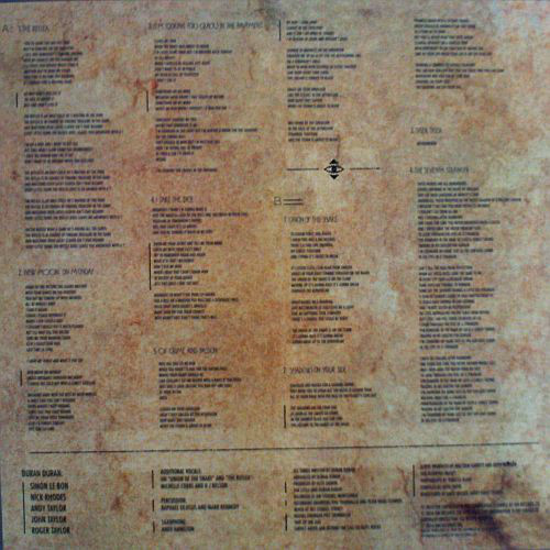 Виниловая пластинка Duran Duran - Seven And The Ragged Tiger - рис.3