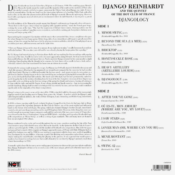 Виниловая пластинка Django Reinhardt DJANGOLOGY LP - рис.1