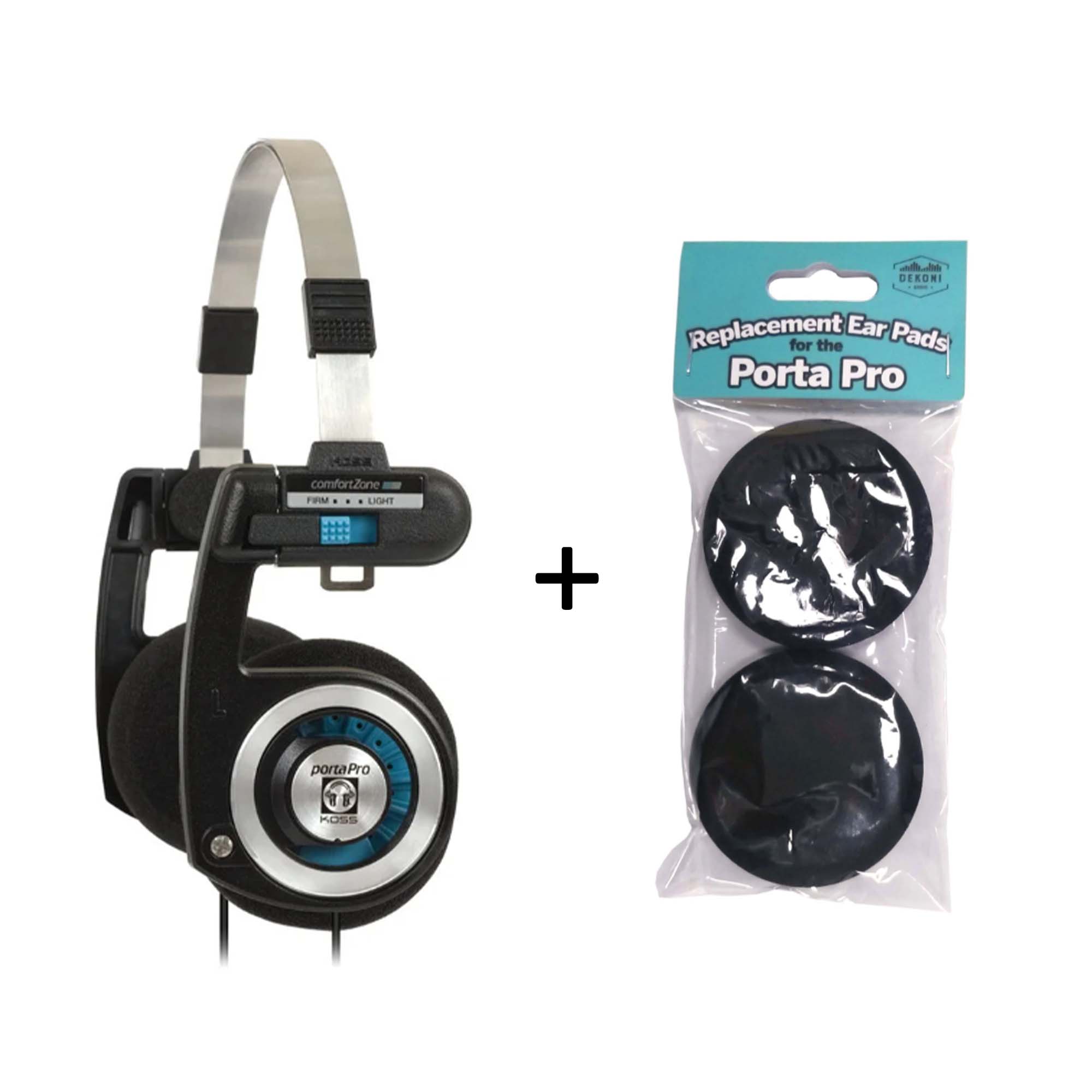 

Комплект Koss, Черный, Porta Pro Classic + Dekoni Earpads for Koss Porta Pro