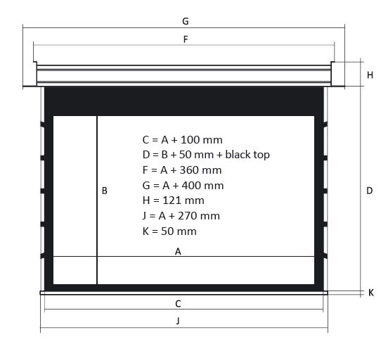 Экран для проектора Kauber InCeiling Tensioned BT Cinema Clear 113 - рис.3