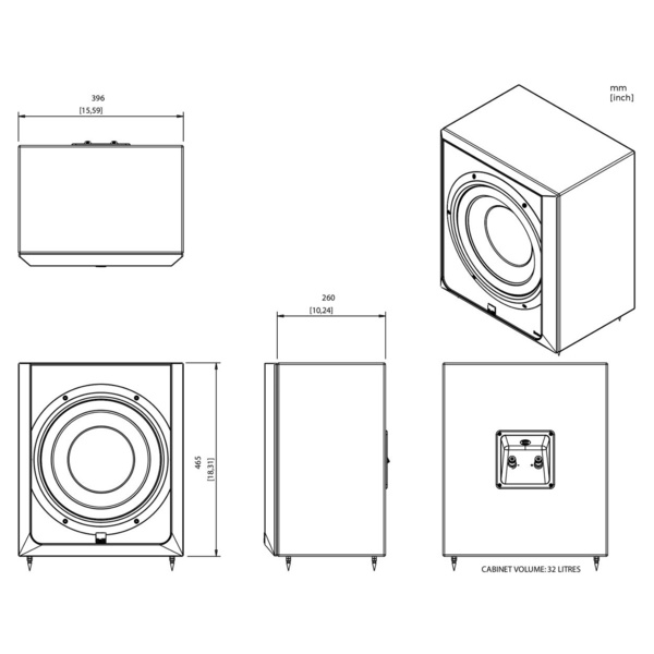 Сабвуфер Bowers & Wilkins CT SW12 - рис.2